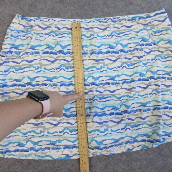 Escape Habitat Womens Mini Skirt Skort XXL Blue Rayon Performance Golf 368 - Picture 3 of 12